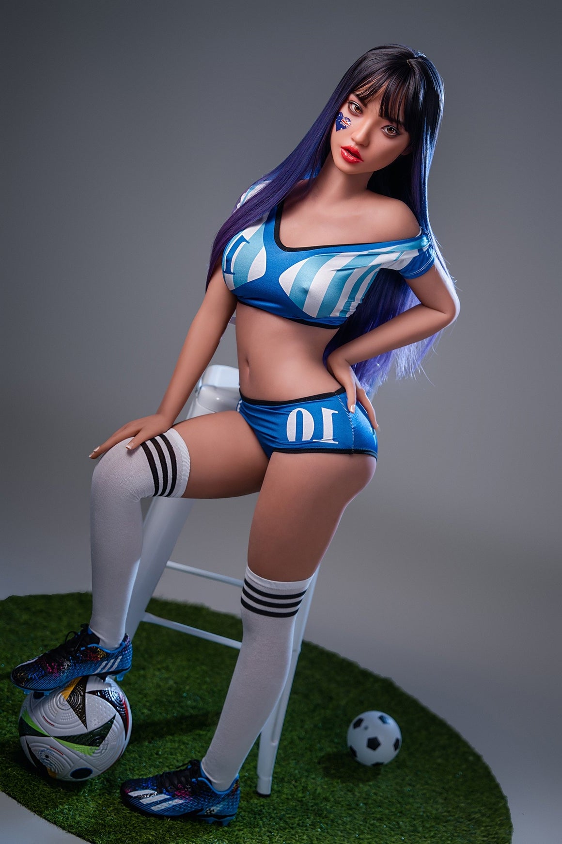 152cm/4ft11 G-cup Big Breast Silicone Head Sex Doll – M29 SY