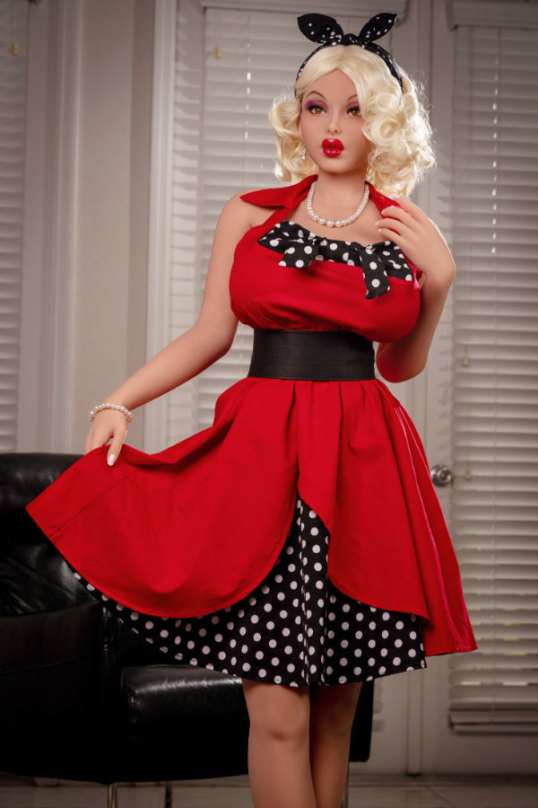 4ft11 / 150cm K-Cup Tan Skin STPE Blonde Sex Doll - Jessica Piper