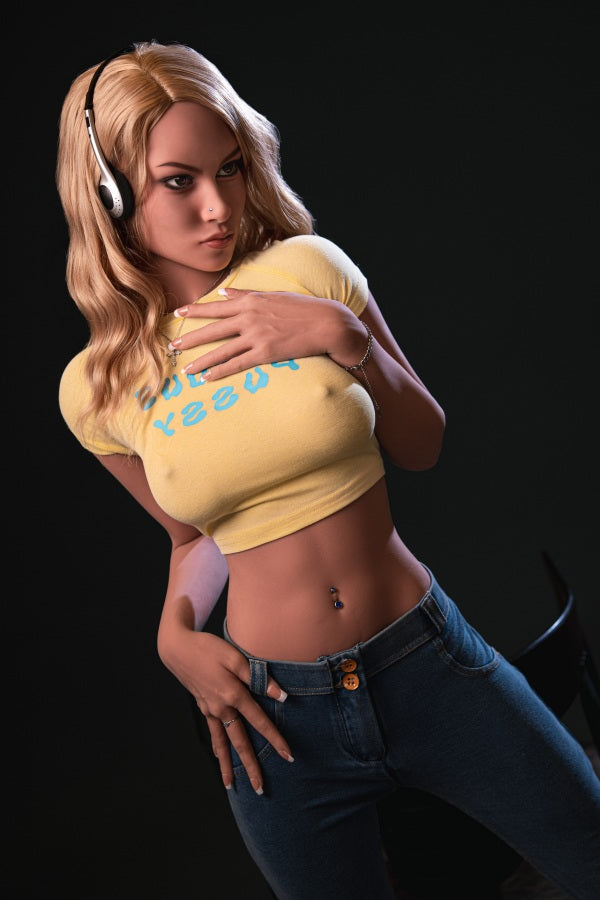 US In Stock - 157cm/5ft2 Medium Breast Blonde Sex Doll - Tina E-cup TPE Aibei