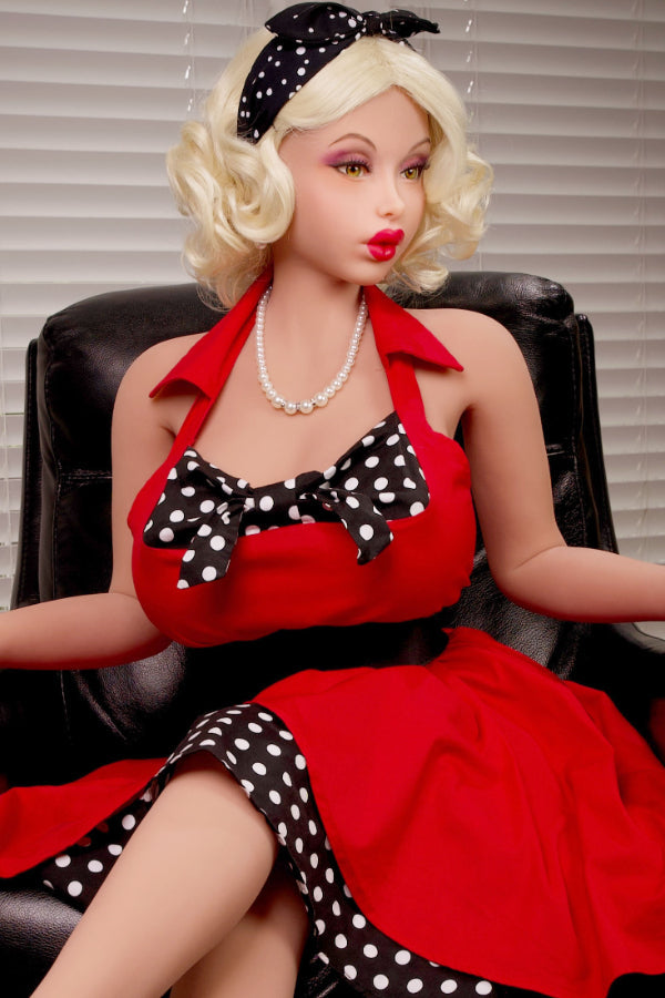 4ft11 / 150cm K-Cup Tan Skin STPE Blonde Sex Doll - Jessica Piper