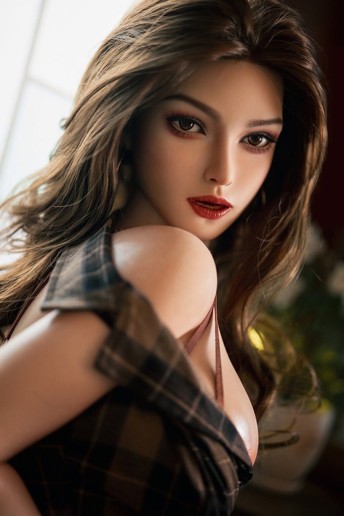 164cm/5ft5 F-cup Big Breast Silicone Sex Doll – #M18 SY