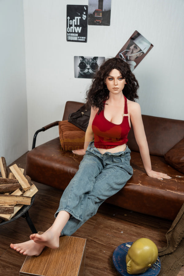 166cm/5ft5 D-cup Bubble Butt Realistic Silicone Sex Doll - S38 Flora Irontech