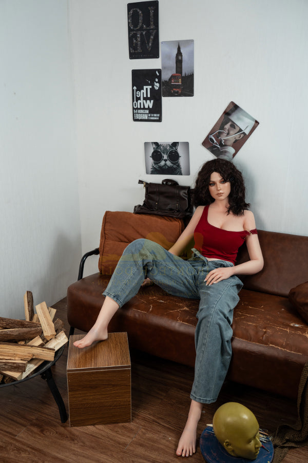 166cm/5ft5 D-cup Bubble Butt Realistic Silicone Sex Doll - S38 Flora Irontech