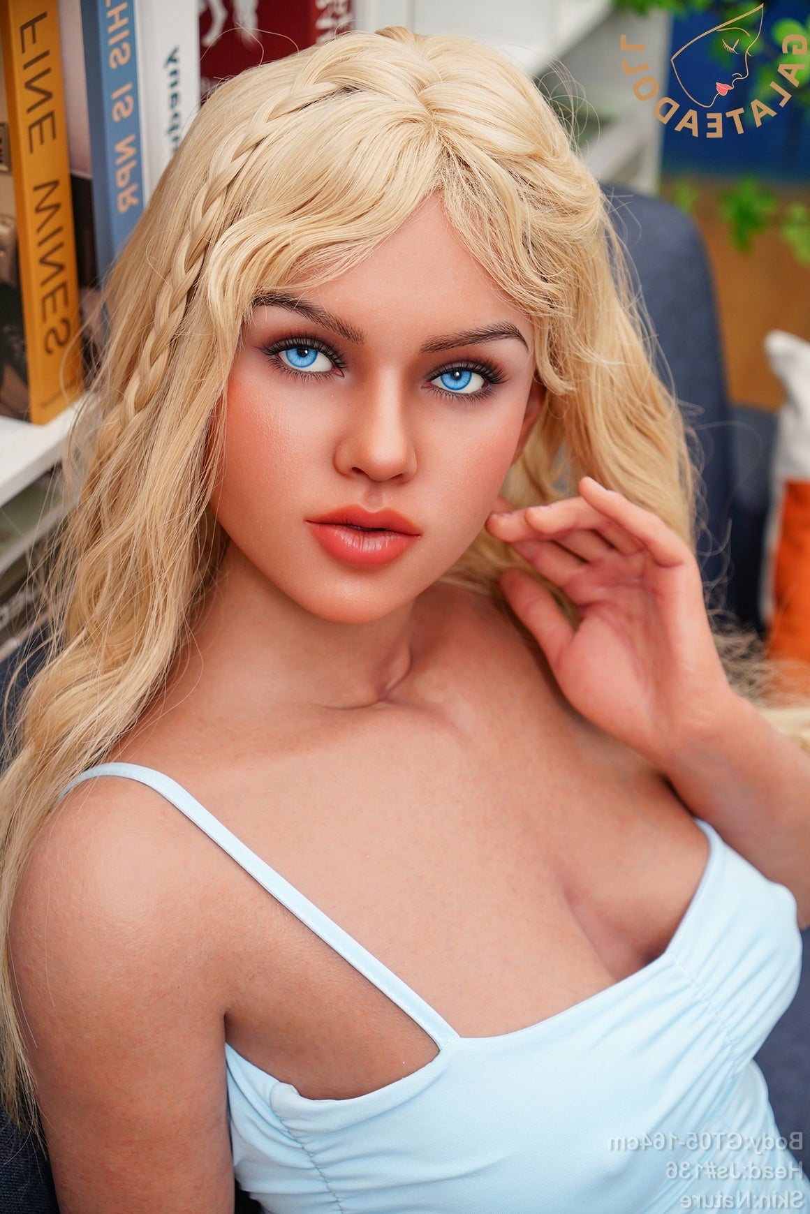 164cm/5ft5 D-Cup Real Skin Texture Silicone Sex Doll – JS136 Tan Galatea