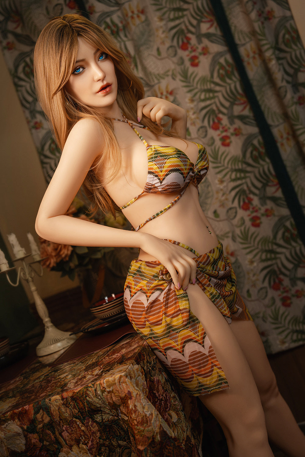 162cm/5ft4 D-Cup Sexy TPE Sex Doll with Oral Sex Silicone Head #478 6ye