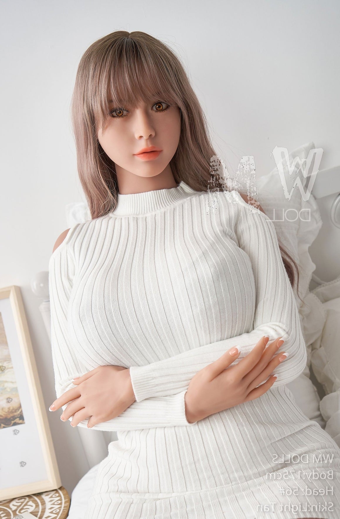 175cm/5ft9 D-cup Sandy Hair Big Booty TPE Sex Doll with #56 Head WM