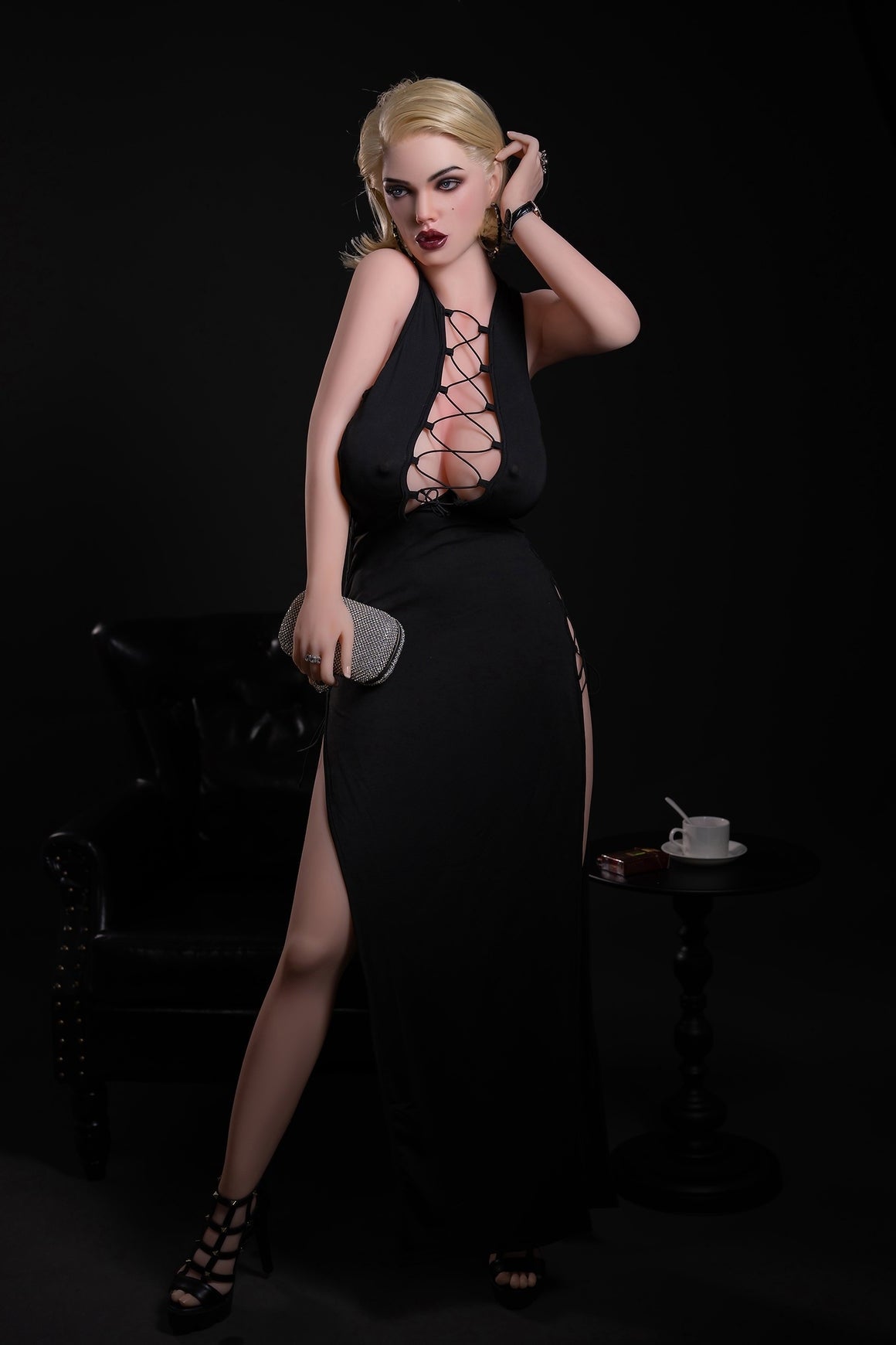 170cm/5ft7 I-cup Blonde Silicone Head Sex Doll – M14 SY