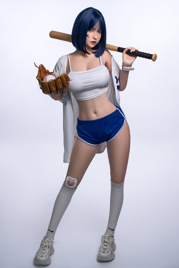 158cm/5ft2 D-cup Skinny Full Silicone Asian Sex Doll - #6-020 Orange