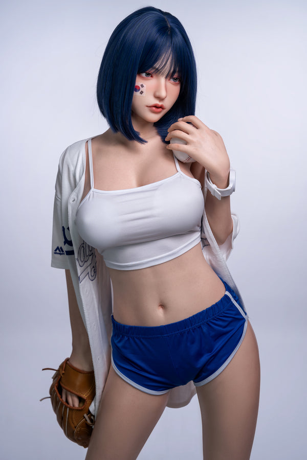 158cm/5ft2 D-cup Skinny Full Silicone Asian Sex Doll - #6-020 Orange