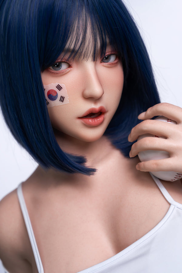 158cm/5ft2 D-cup Skinny Full Silicone Asian Sex Doll - #6-020 Orange