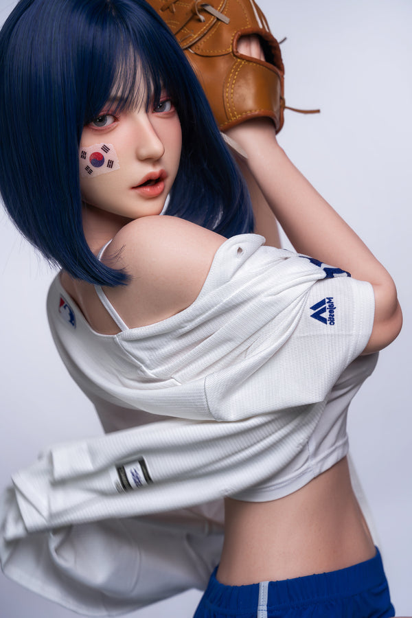 158cm/5ft2 D-cup Skinny Full Silicone Asian Sex Doll - #6-020 Orange