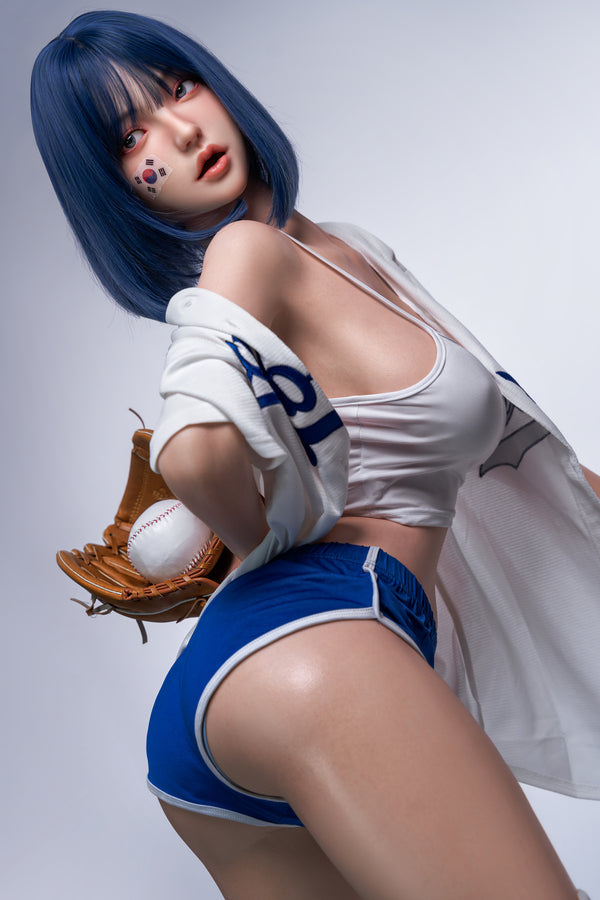 158cm/5ft2 D-cup Skinny Full Silicone Asian Sex Doll - #6-020 Orange