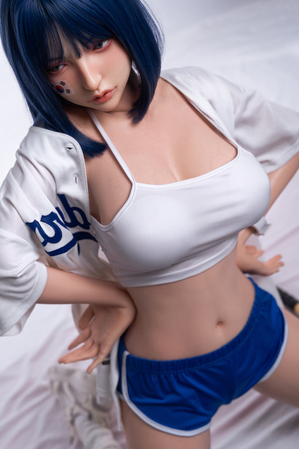 158cm/5ft2 D-cup Skinny Full Silicone Asian Sex Doll - #6-020 Orange