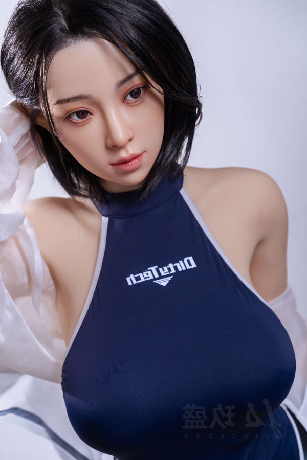 155cm/5ft1 F-cup Big Boobs Silicone Head Sex Doll - #62 Aki Jiusheng