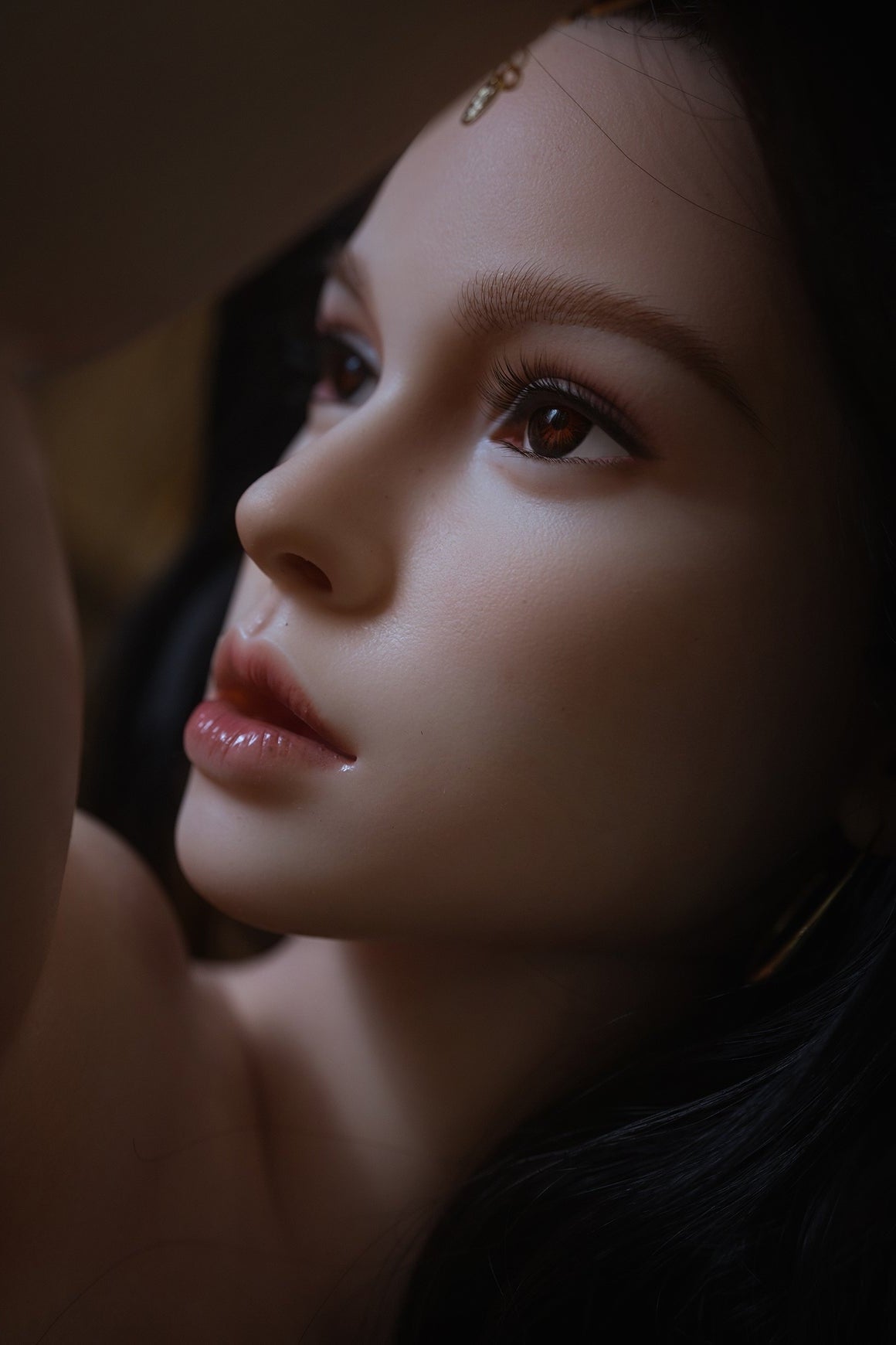 164cm/5ft5 I-cup Black Hair Silicone Sex Doll – #M28 SY