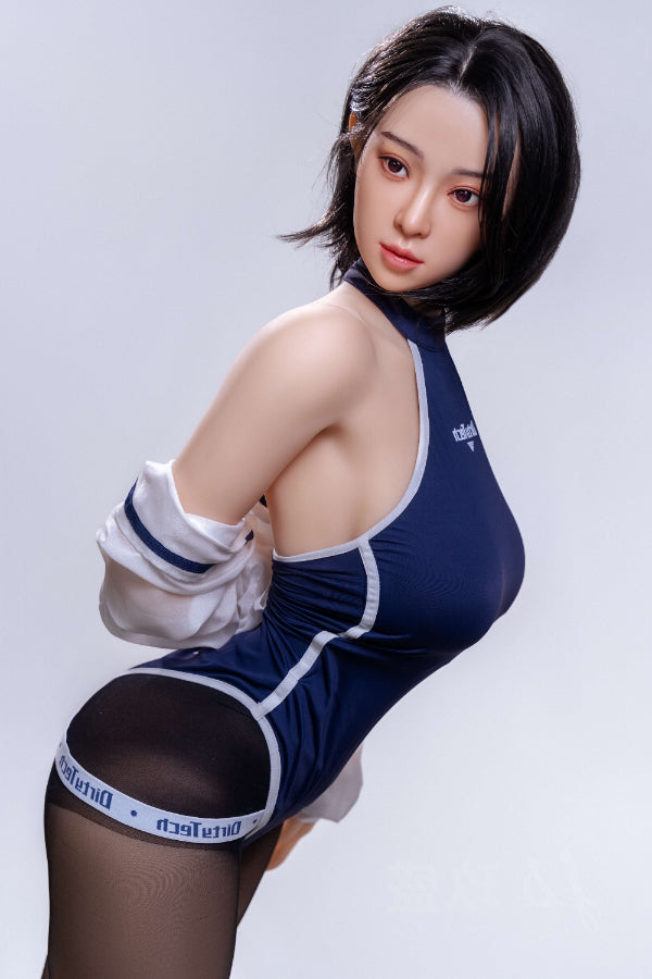 155cm/5ft1 F-cup Big Boobs Silicone Head Sex Doll - #62 Aki Jiusheng