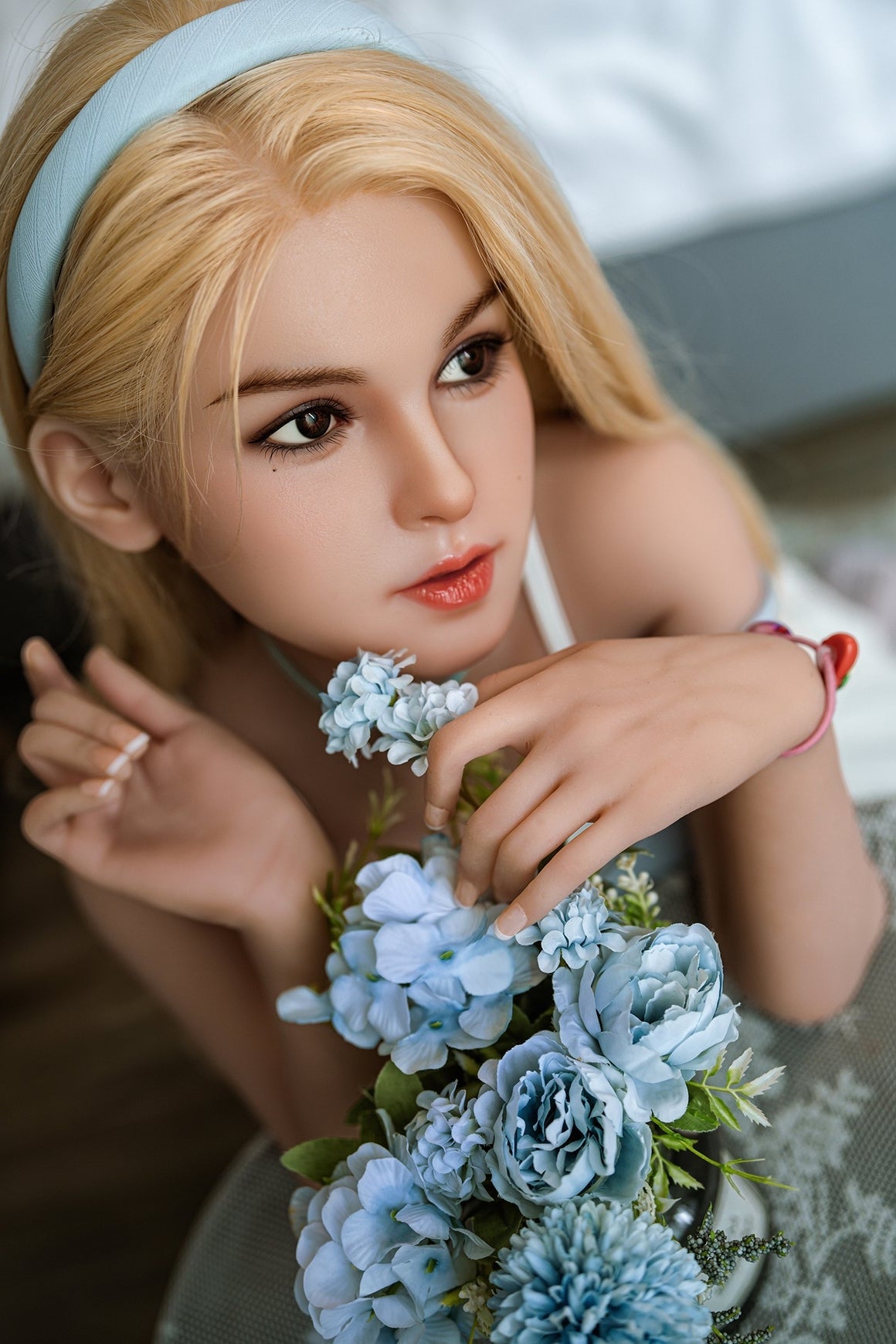 US In Stock - 148cm/4ft9 C-cup Medium Breast Silicone Head Sex Doll – Torso SY