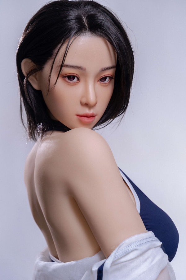155cm/5ft1 F-cup Big Boobs Silicone Head Sex Doll - #62 Aki Jiusheng