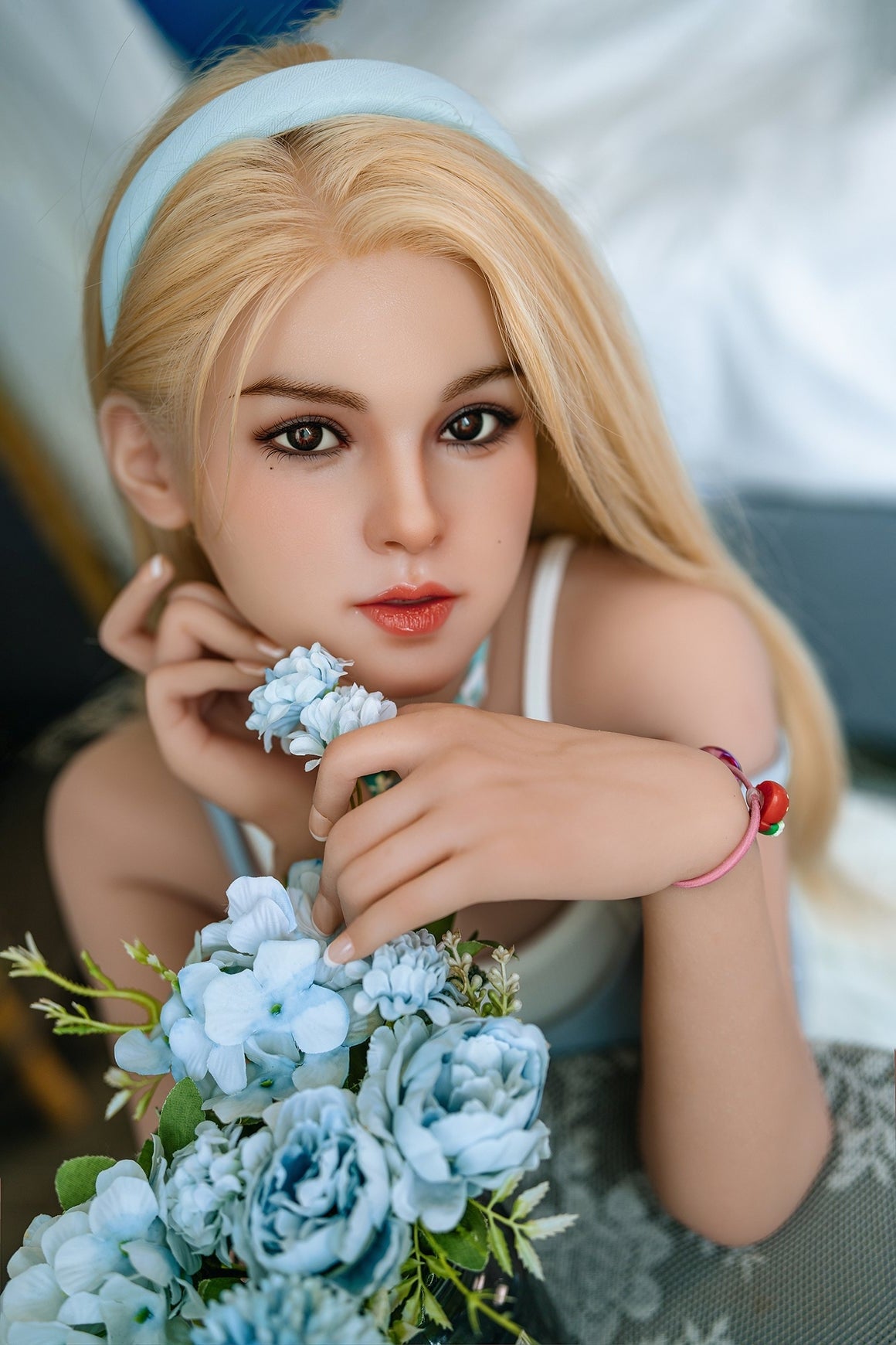 US In Stock - 148cm/4ft9 C-cup Medium Breast Silicone Head Sex Doll – Torso SY