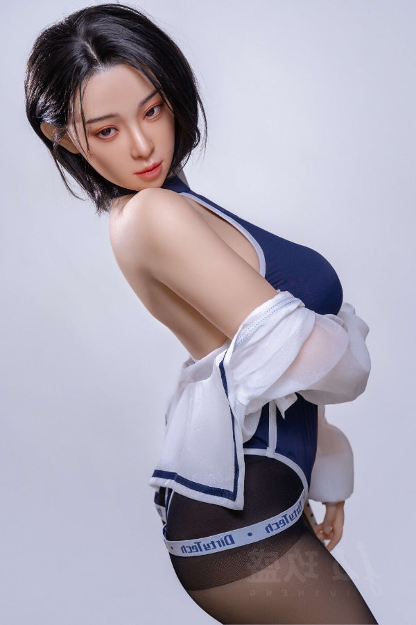155cm/5ft1 F-cup Big Boobs Silicone Head Sex Doll - #62 Aki Jiusheng