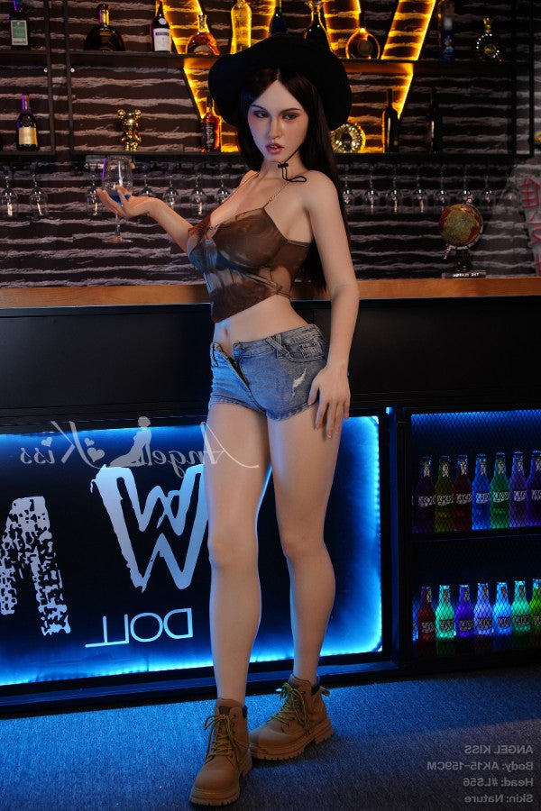 159cm/5ft3 F-cup Big Breast Silicone Sex Doll – LS56 Angelkiss