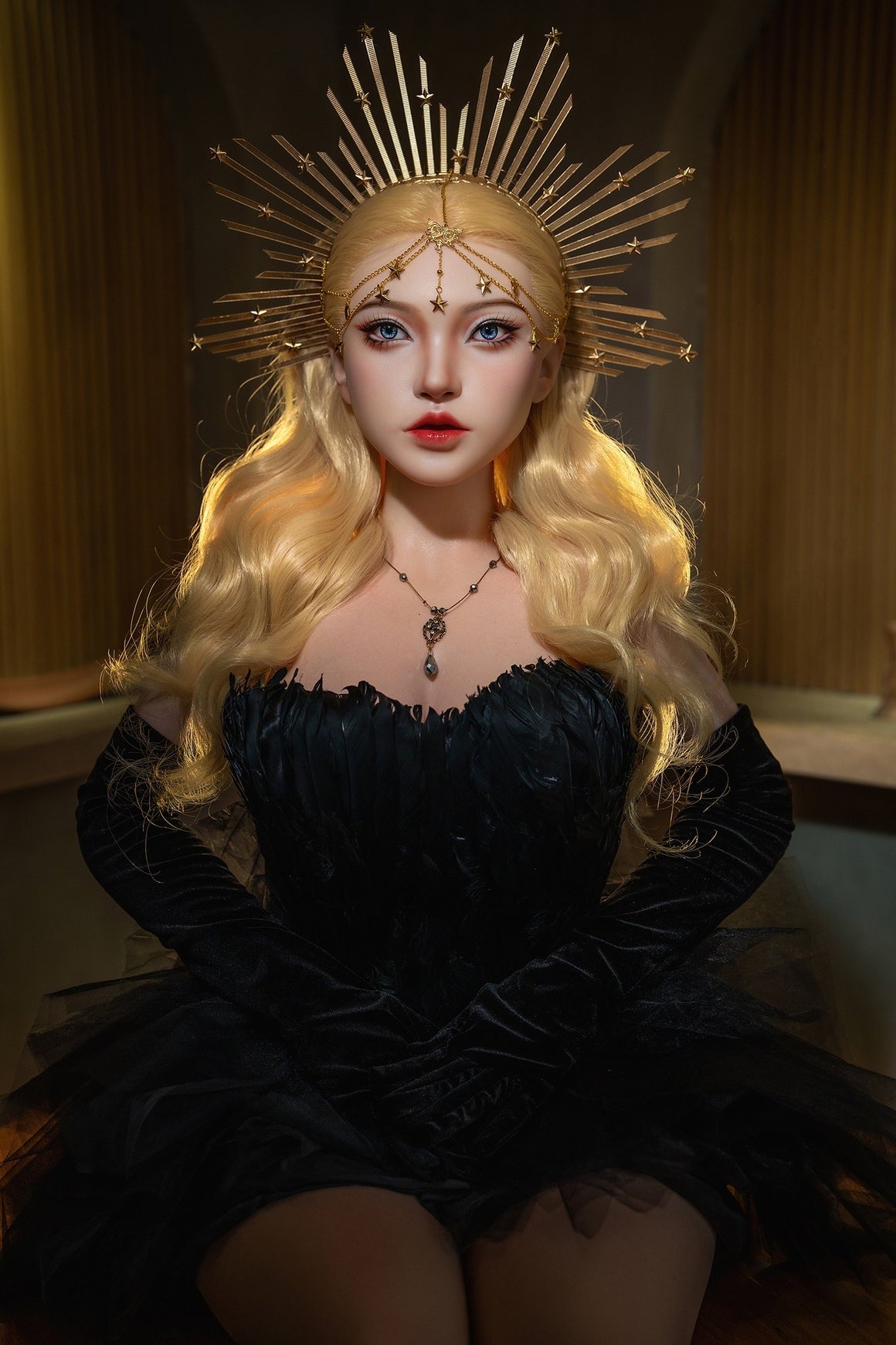 164cm/5ft5 I-cup Blonde Silicone Sex Doll – #M29 SY