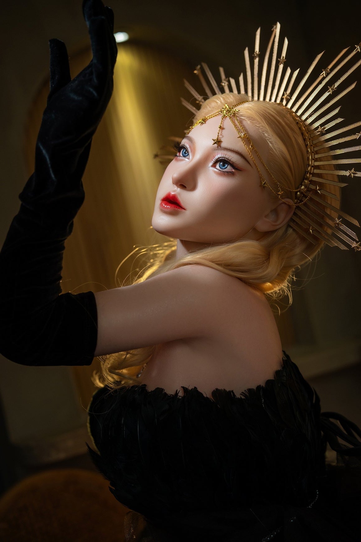 164cm/5ft5 I-cup Blonde Silicone Sex Doll – #M29 SY