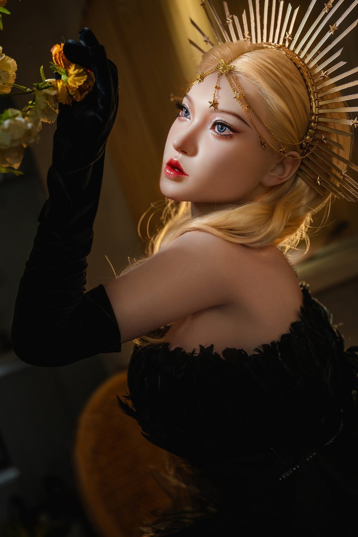 164cm/5ft5 I-cup Blonde Silicone Sex Doll – #M29 SY