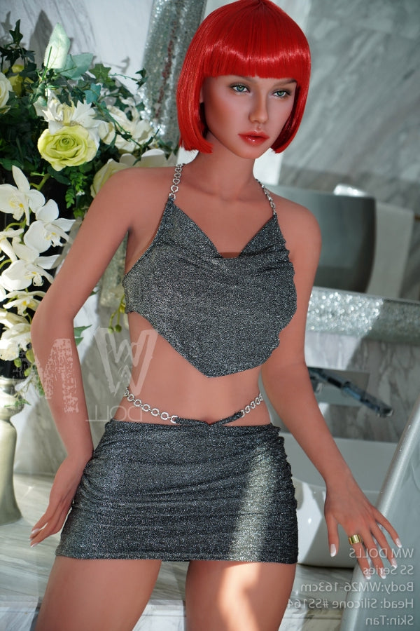 163cm/5ft4 H-Cup Milf Sex Doll with Silicone Head #SS164 WM