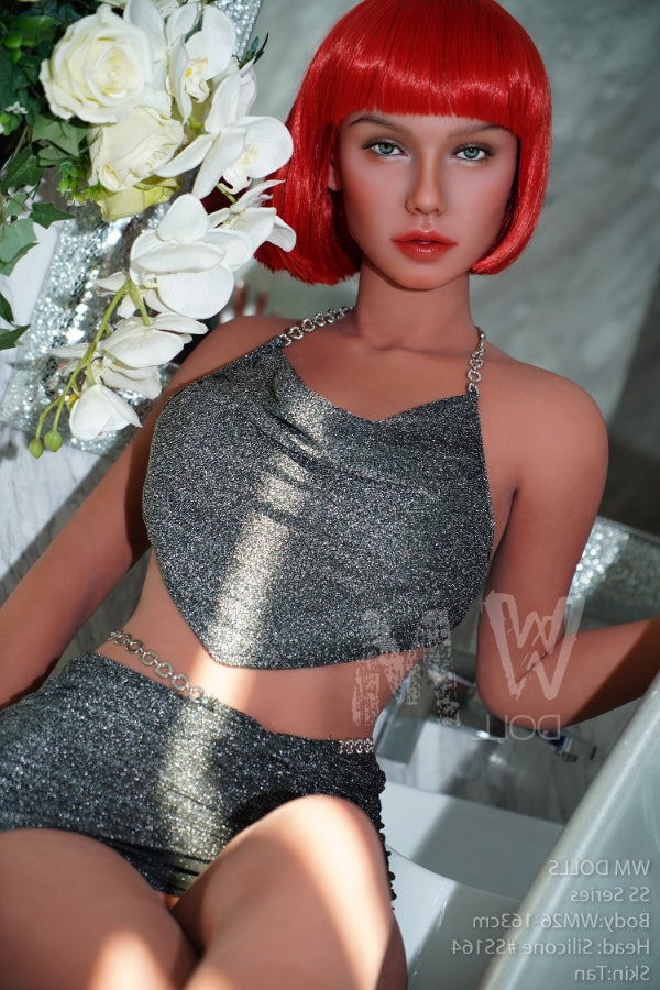 163cm/5ft4 H-Cup Milf Sex Doll with Silicone Head #SS164 WM