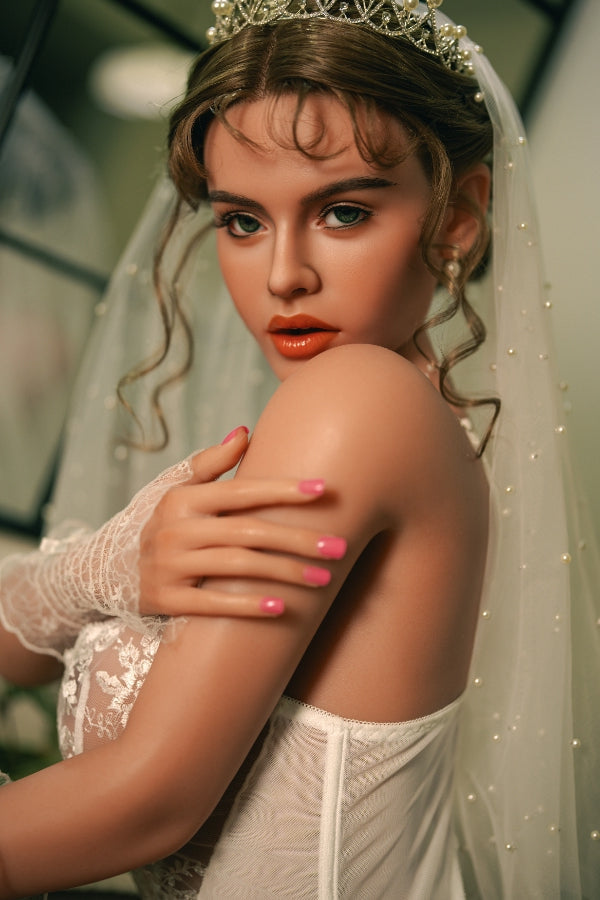 158cm/5ft2 F-cup Blonde Full Silicone Sex Doll - 824 Top Fire