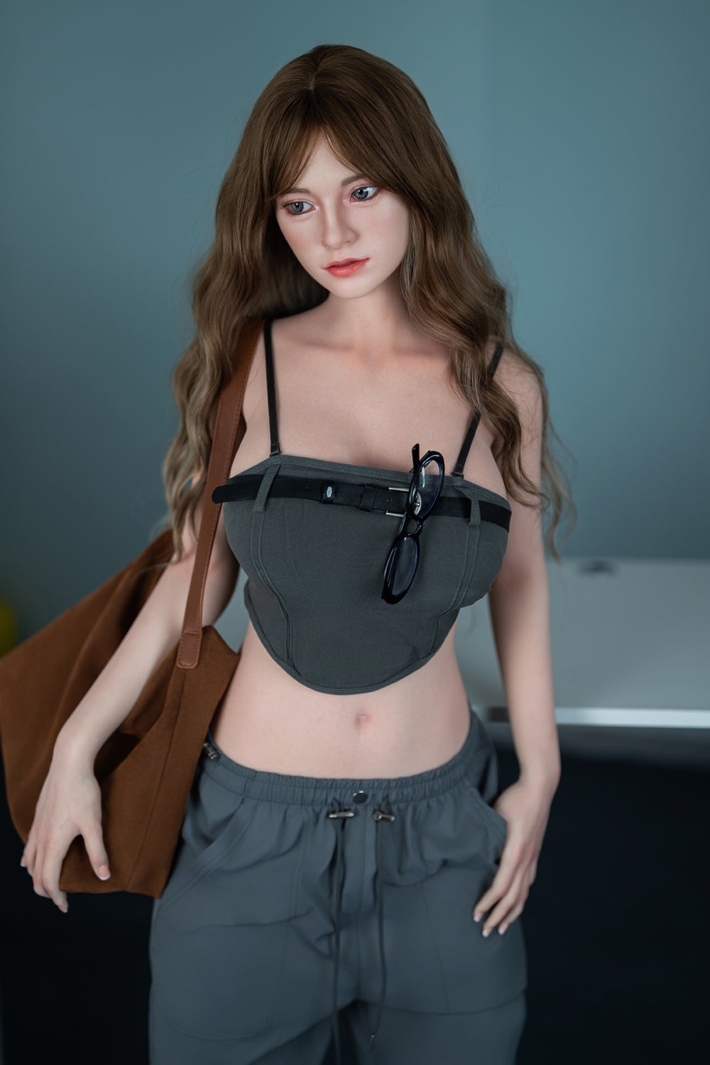 EU In Stock - 170cm/5ft7 D-cup ROS Silicone Head Blonde Sex Doll - M12 Torso JX