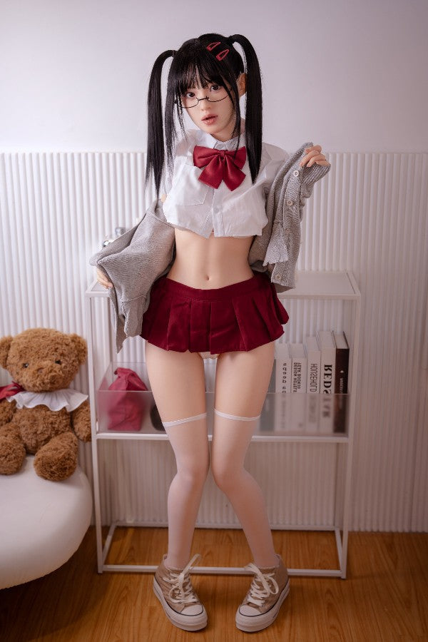 148cm/4ft9 G-cup Japanese Cute Full Silicone Sex Doll - #712 Orange in