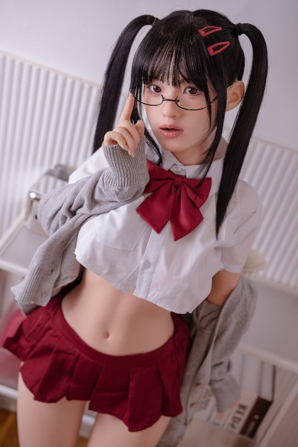 148cm/4ft9 G-cup Japanese Cute Full Silicone Sex Doll - #712 Orange in