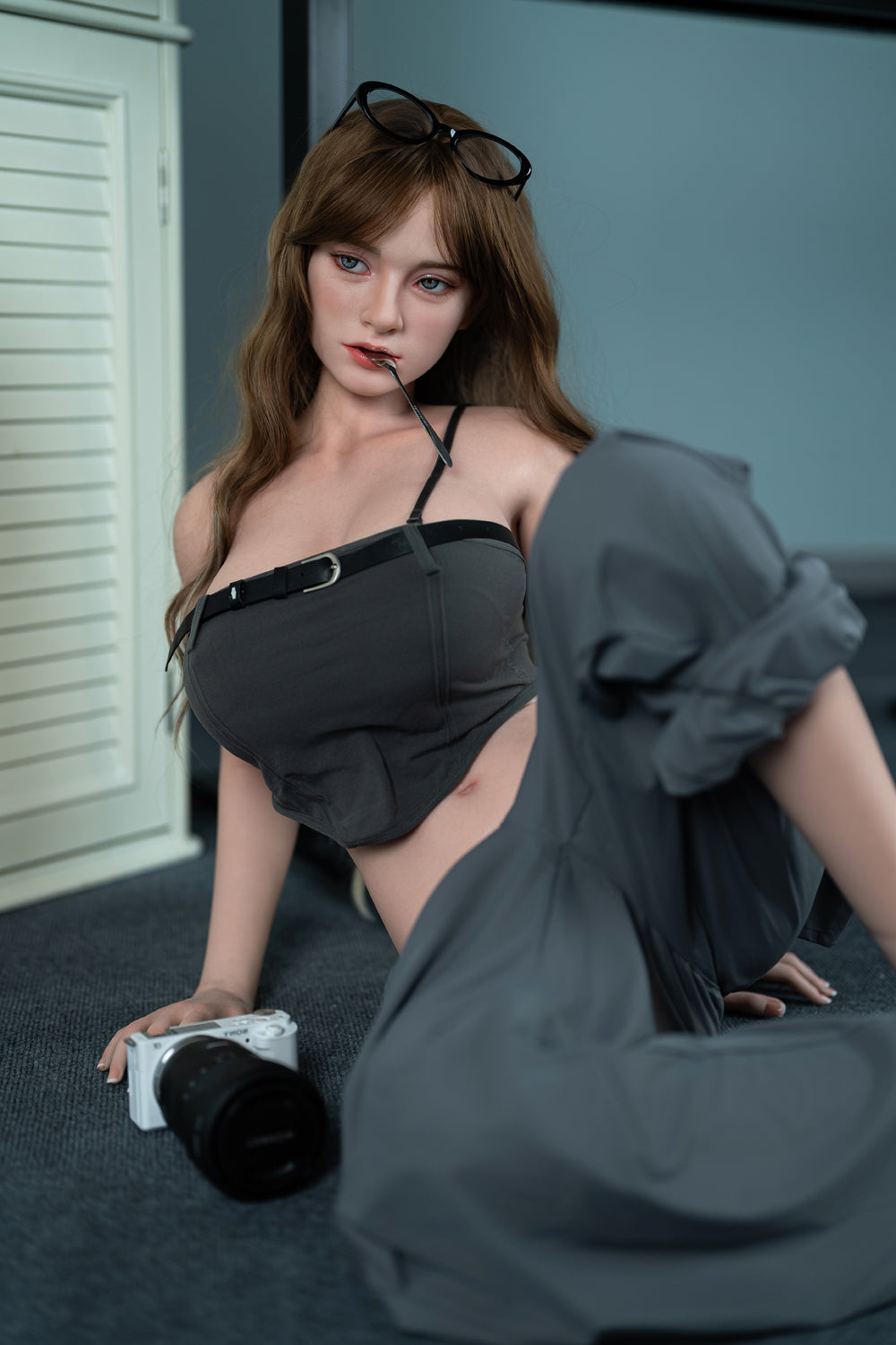 EU In Stock - 170cm/5ft7 D-cup ROS Silicone Head Blonde Sex Doll - M12 Torso JX