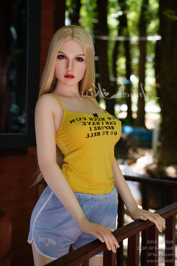 162cm/5ft4 E-cup Big Boobs Blonde Silicone Sex Doll – LS10 Angelkiss