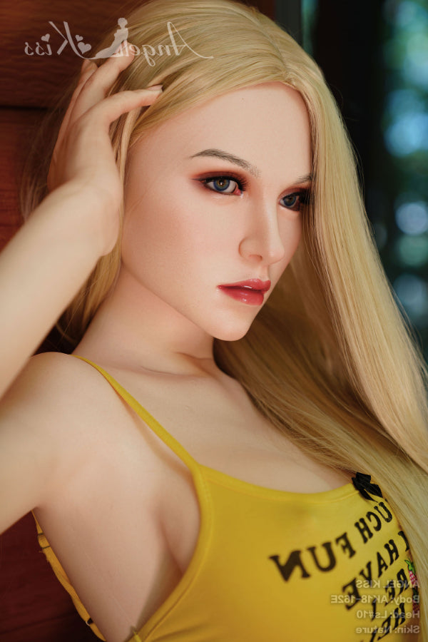 162cm/5ft4 E-cup Big Boobs Blonde Silicone Sex Doll – LS10 Angelkiss