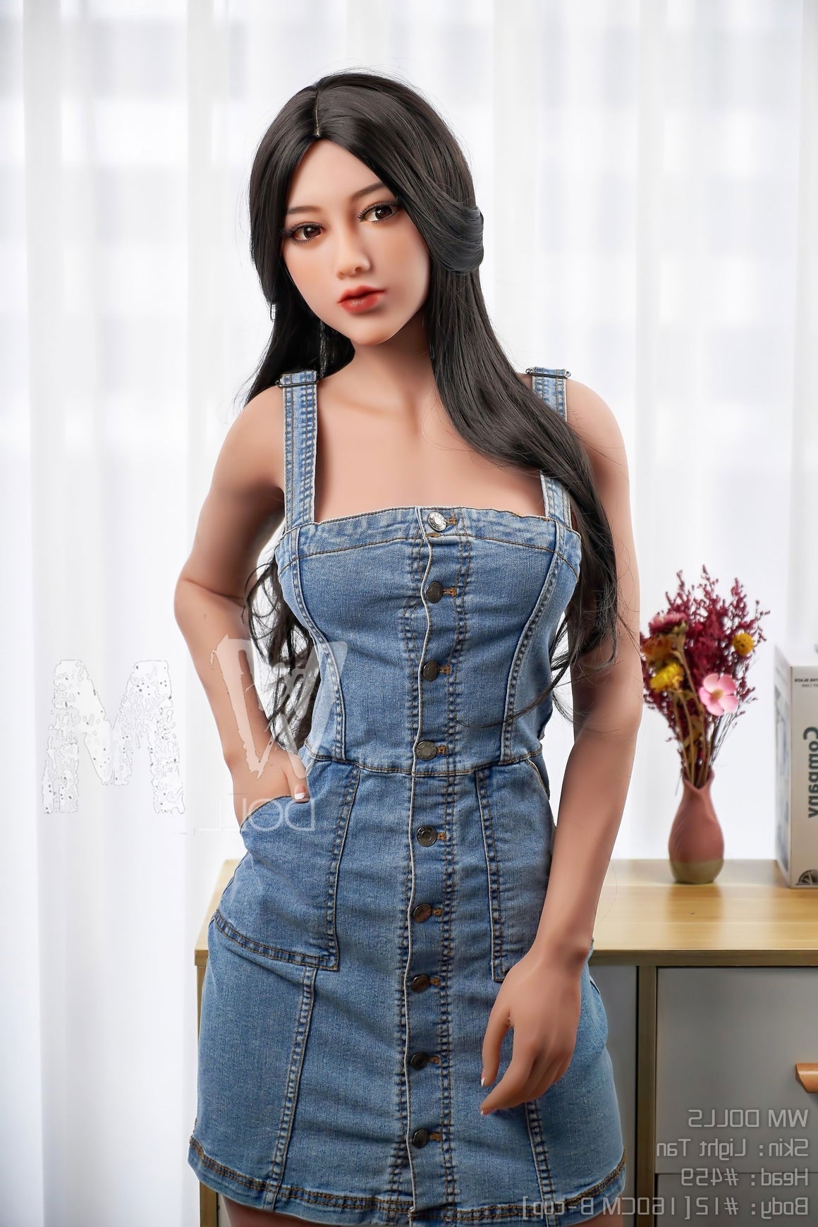160cm/5ft3 B-cup TPE Beautiful Small Boobs Sex Doll with #459 Head WM
