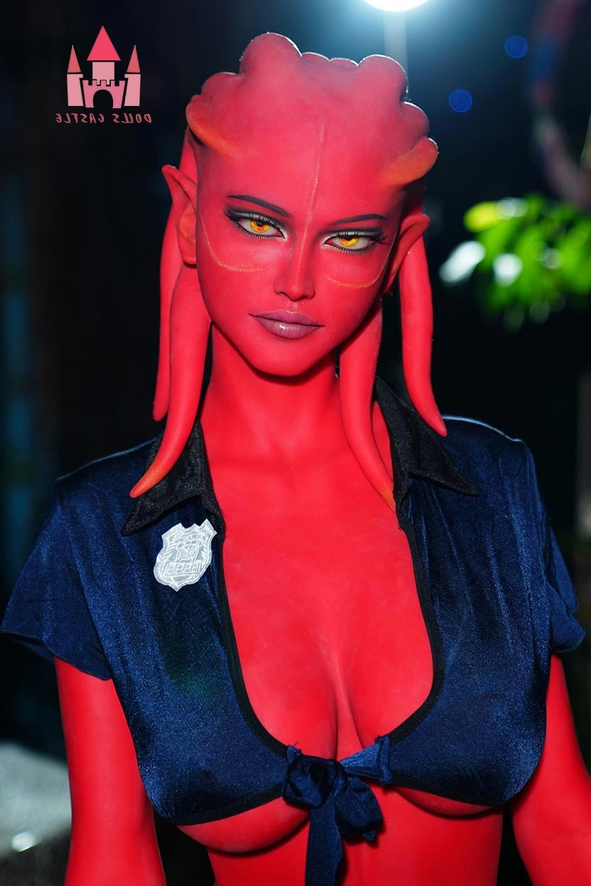 US In Stock - 160cm/5ft3 F-cup Red Skinned Alien TPE Sex Doll - #A9 Dolls Castle