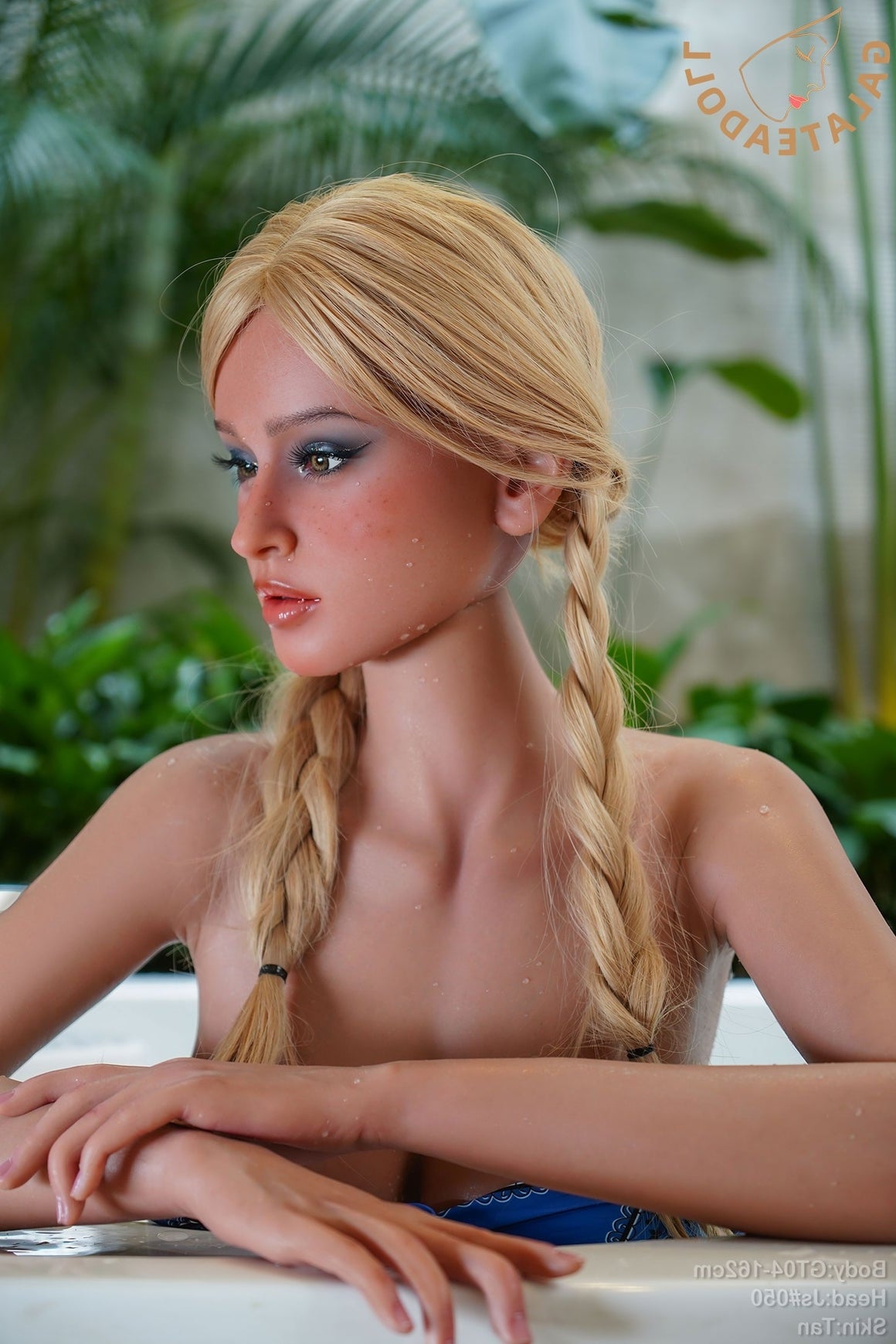 Us In Stock 162cm 5ft4 E Cup Real Skin Texture Silicone Sex Doll Js050 Tan - E-cup Torso Galatea