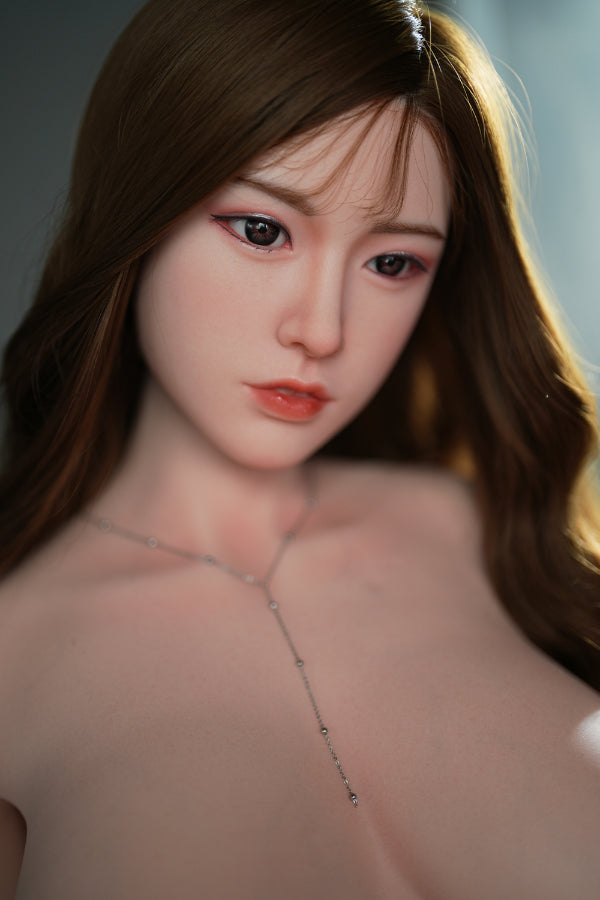 170cm/5ft7 D-Cup Silicone Head Asian Sex Doll with Long Hair JX