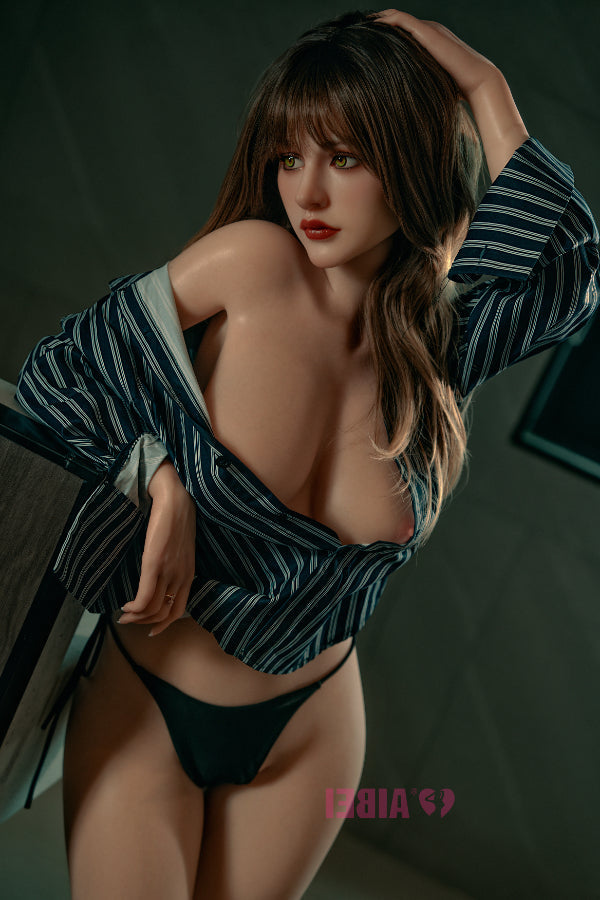 158cm/5ft2 F-Cup Skinny Silicone Sex Doll #AB27 Clara Aibei
