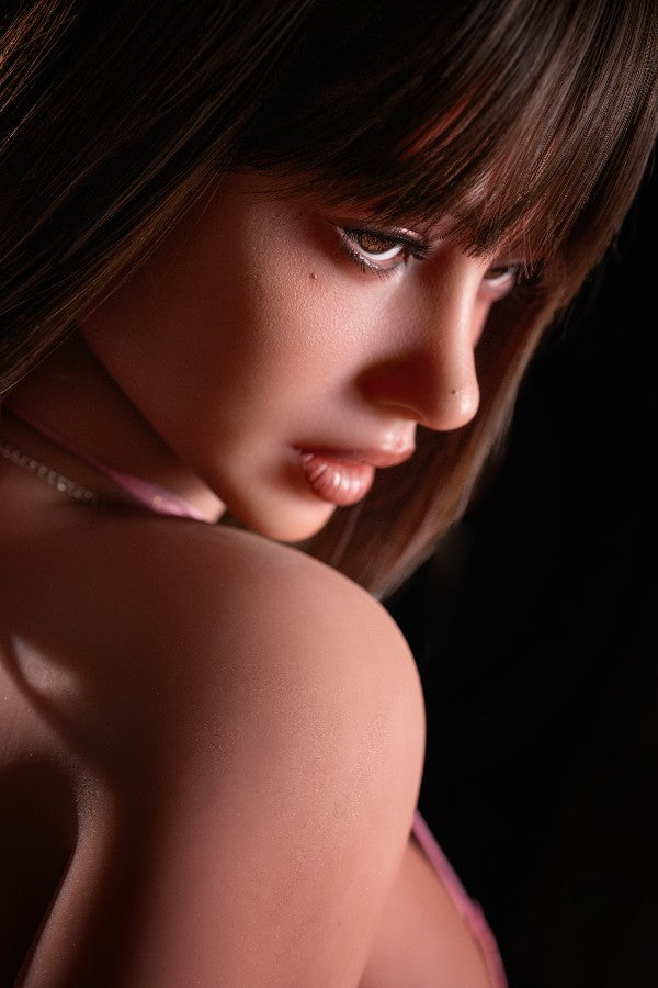 162cm/5ft3 H-cup Latina Silicone head Sex Doll - #662 Orange