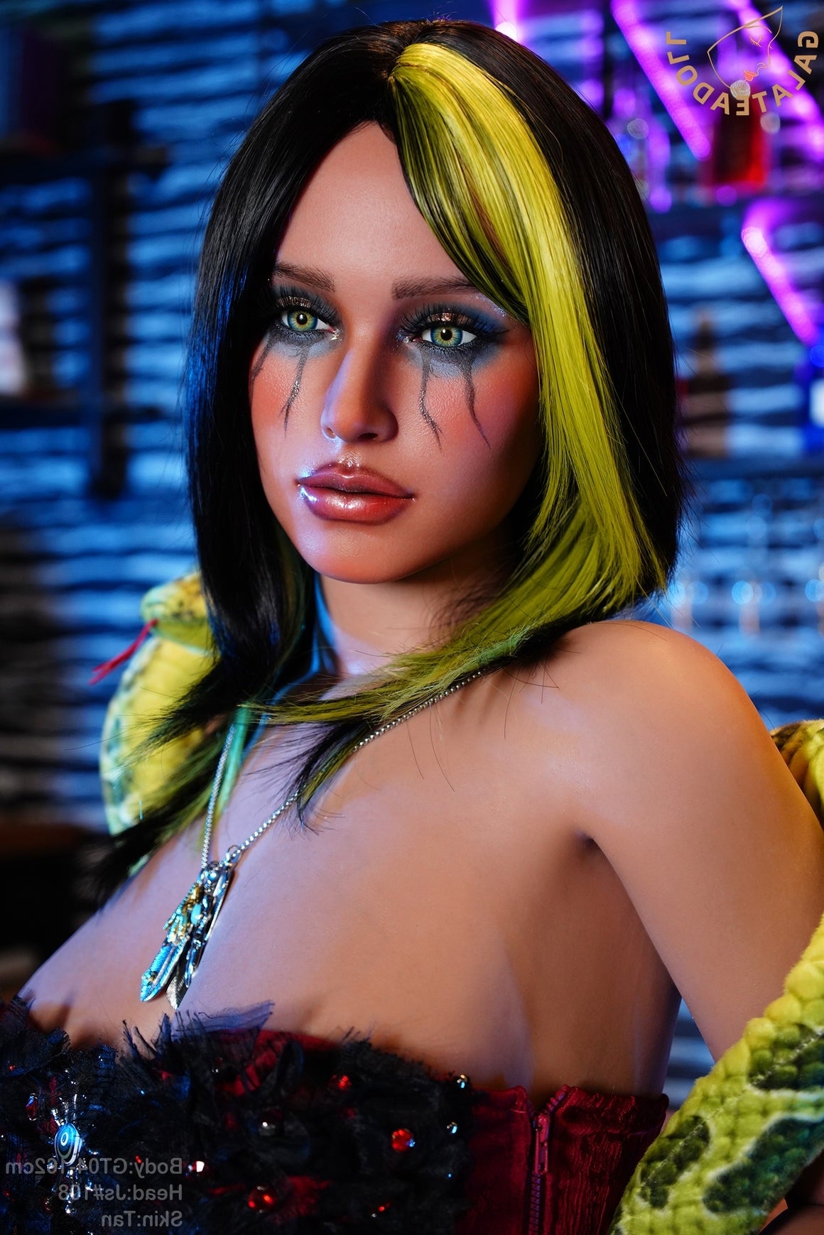 162cm 5ft4 E Cup Real Skin Texture Silicone Halloween Sex Doll Gt04 Js108 Tan - E-cup Torso Galatea