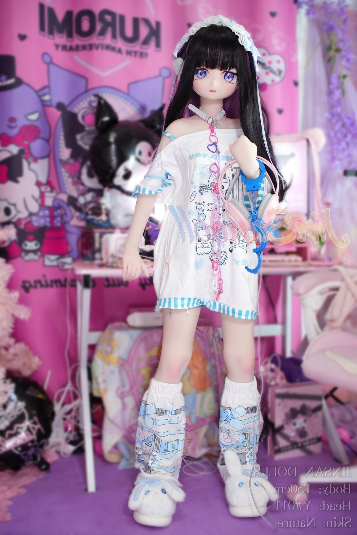 150cm/4ft11 A-cup Anime TPE Sex Doll with #Y011 Head WM