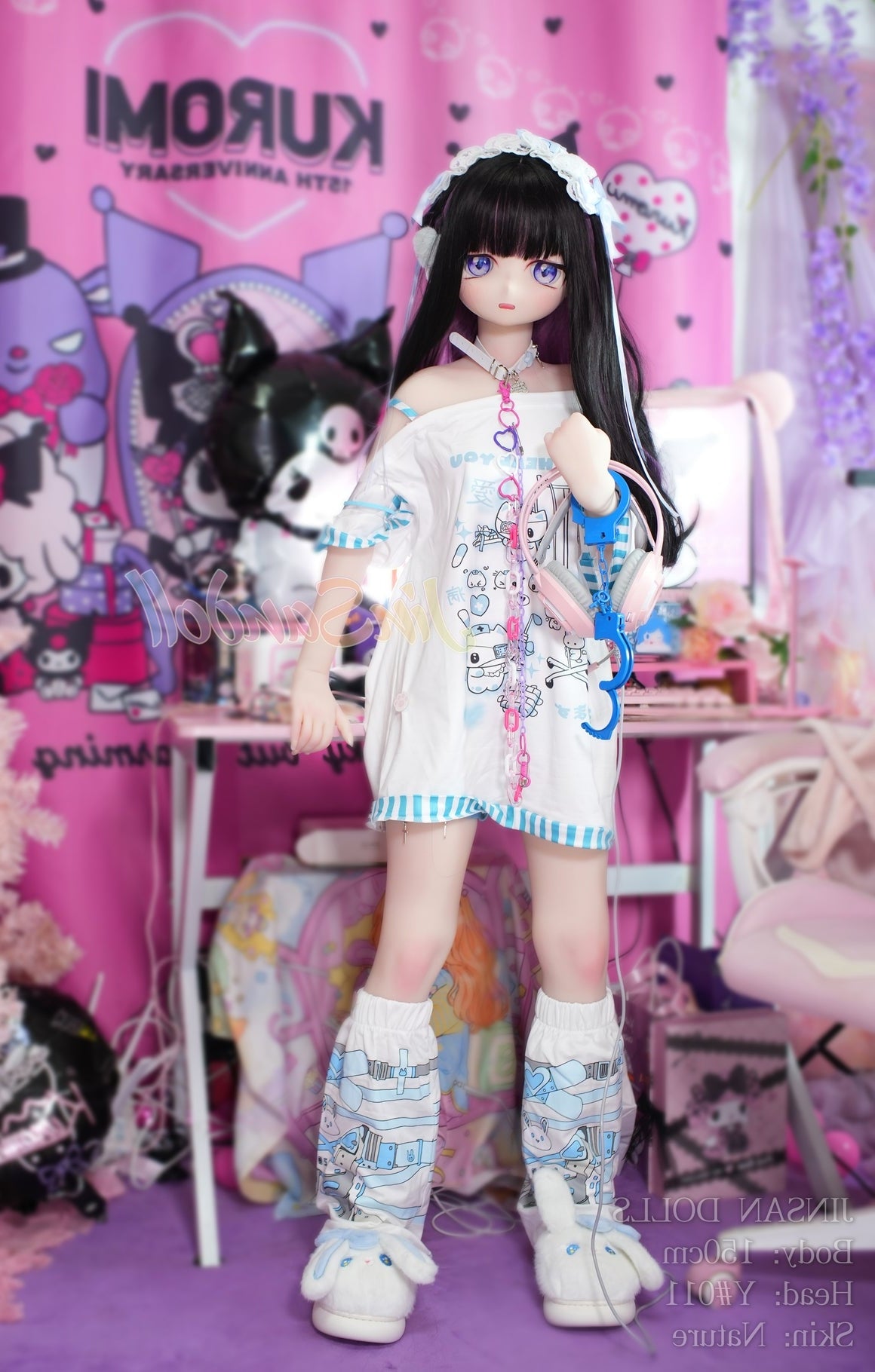 150cm/4ft11 A-cup Anime TPE Sex Doll with #Y011 Head WM