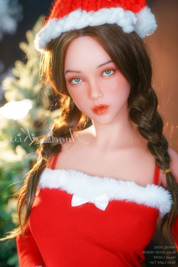164cm/5ft5 D-cup Christmas Girl Silicone Sex Doll – LS#50 Angelkiss