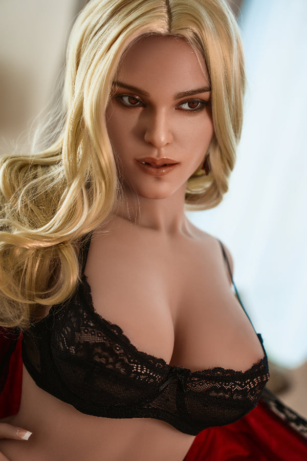 166cm/5ft5 H-cup Blonde Hybrid Sex Doll #AB20 Silicone Head + TPE Body Aibei