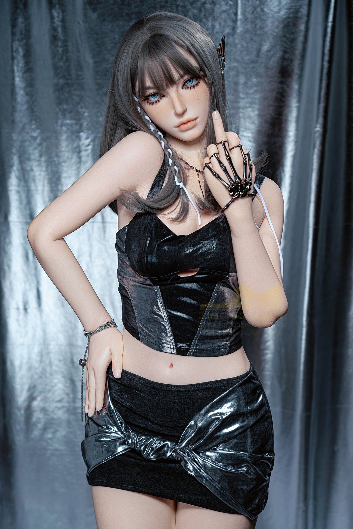 163cm/5ft4 C-Cup Bubble Butt Silicone Love Doll with S41 Head - Joline Torso Irontech