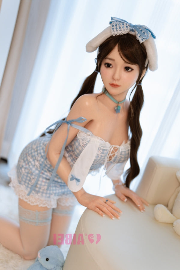 151cm/4ft11 D-Cup Cute Silicone Sex Doll #AB2 Yui White Aibei